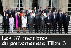 37 membres du gouvernement Fillon 3