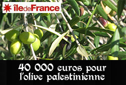 40 000 euros pour l'olive palestinienne