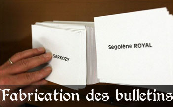 Fabrication d'un bulletin de vote