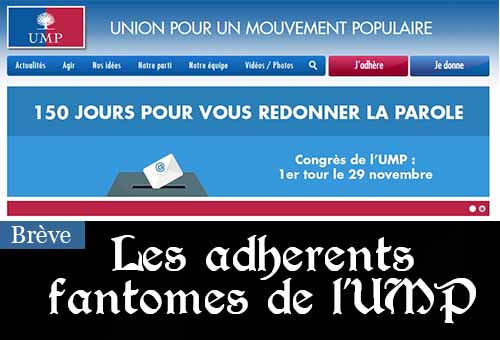 Adhérents fantômes de l'UMP