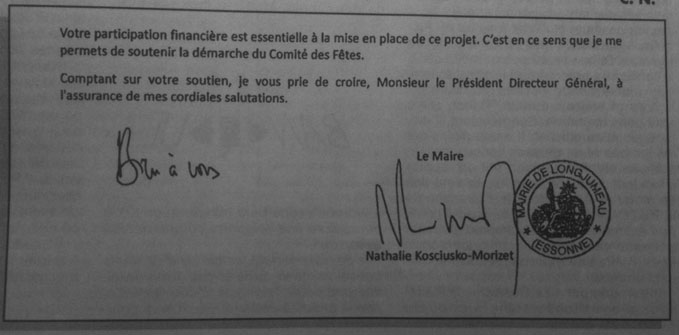 Lettre de NKM pour Aéroports de Paris