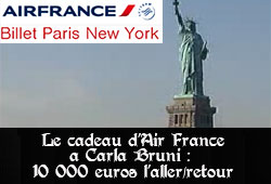 Air France et Carla Bruni