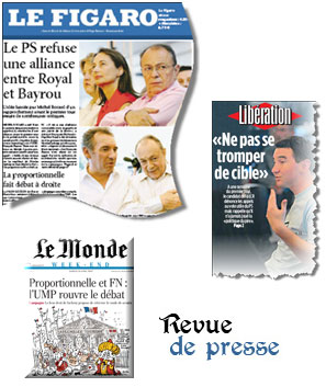 Les Unes de la presse