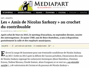 Amis de Sarkozy sur Mediapart