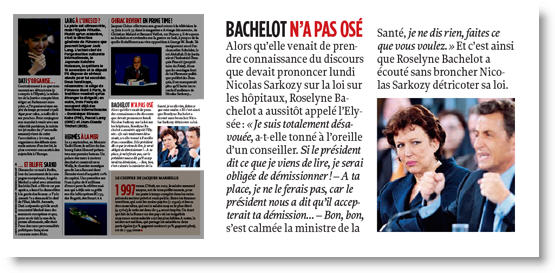 Bachelot, démission, Le Point