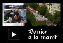 Banier dans la manifestation