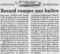 Bavard comme une huître