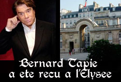 Bernard Tapie à l'Elysée