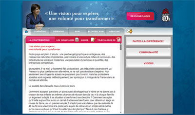 Blog Martine Aubry, version 2