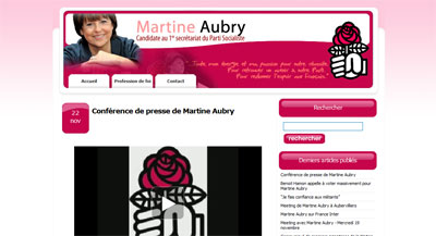 Blog Martine Aubry, version 3