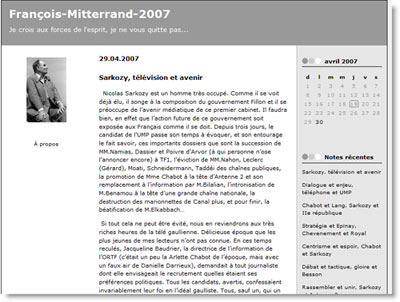Blog Mitterrand
