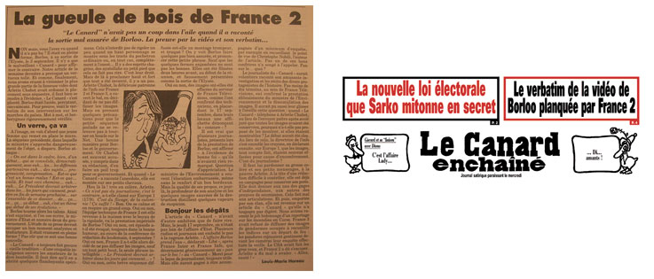 Borloo ivre - le Canard enchaîné