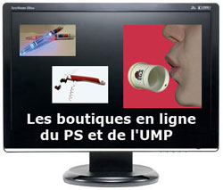 Boutiques du PS et de l'UMP