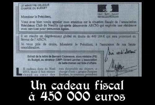 Cadeau fiscal de Larcher