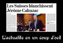 Cahuzac à la Une de la Semaine politique