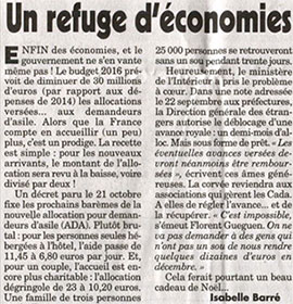 Canard enchaîné - Droit d'asile