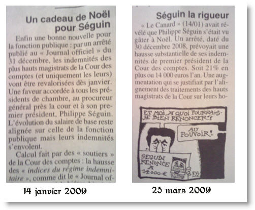 Canard Enchaîné - Philippe Séguin