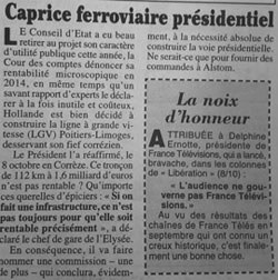 Caprice ferroviaire - Le Canard enchainé