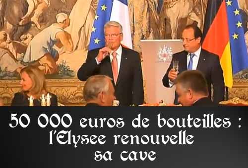 Cave à vin à l'Elysée