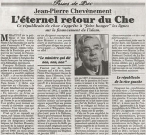 Chevènement appartement Canard enchaîné