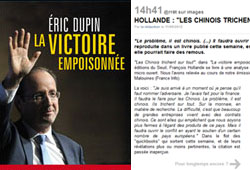 Les Chinois trichent selon Hollande