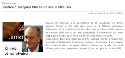 Chirac et la justice