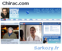 Chirac et Sarkozy sur internet