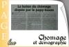 Chômage et démographie