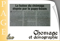 Chômage et démographie