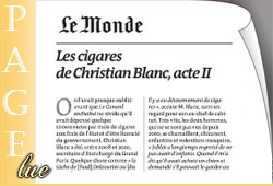 Les cigares de Christian Blanc