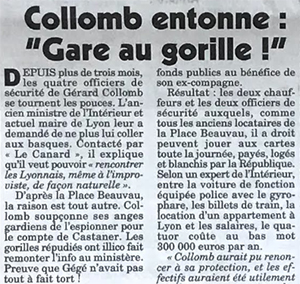 Collomb, Canard enchaîné