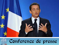 Conférence de presse de Nicolas Sarkozy