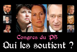 Congrès du PS, les soutiens