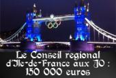 Le conseil régional d'Ile-de-France a dépensé 150 000 euros pour un voyage de 4 jours aux JO de Londres