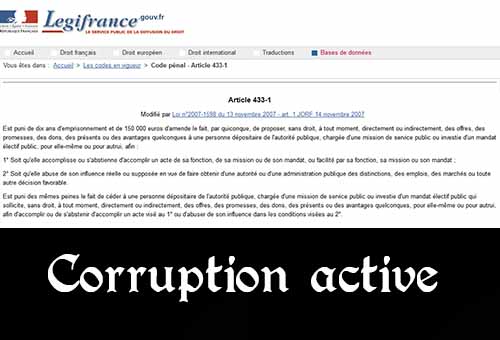 Corruption active