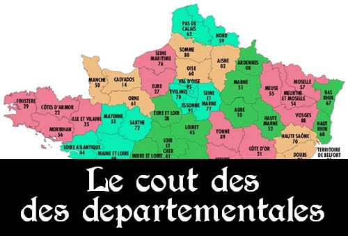 Coût des départementales