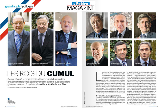 Top 10 du cumul des mandats dans Le Parisien Magazine