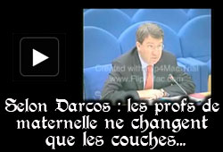 Darcos et les couches en maternelle