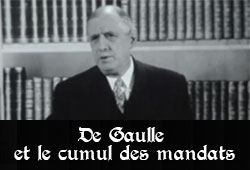 De Gaulle et le cumul des mandats