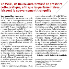 De Gaulle et le cumul des mandats