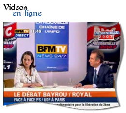 Le débat Bayrou/Royal