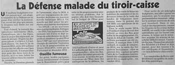 Défense tiroir caisse - Le Canard enchaîné