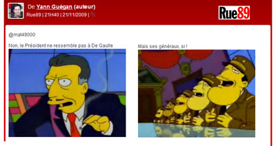 De Gaulle ches les Simpson