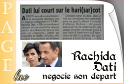 Départ de Rachida Dati