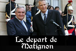 Le départ de Matignon