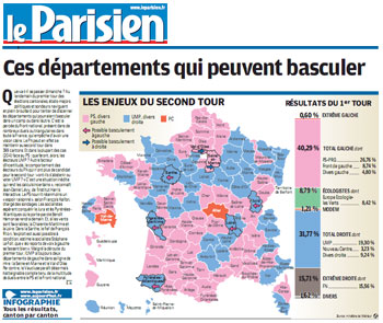 Départements du Parisien