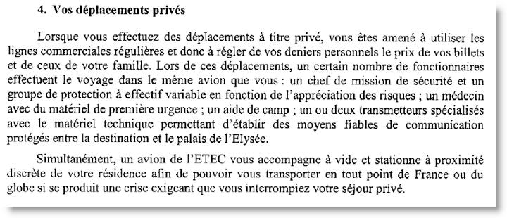 Les déplacements privés de Nicolas Sarkozy