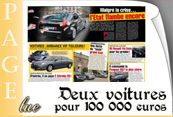 Autoplus - Deux voitures pour 100 000 euros