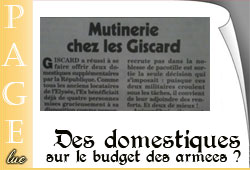 Domestiques chez Giscard