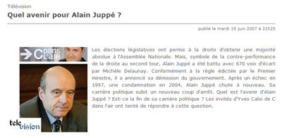 Dossier sur l'avenir d'Alain Juppé